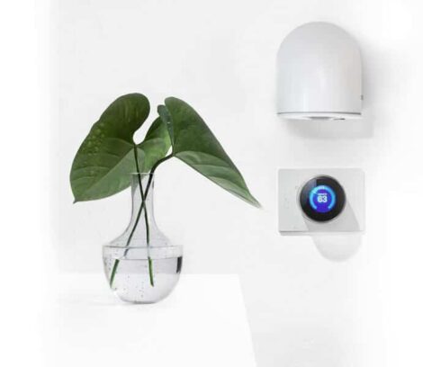 sensor thermostat vase leaf 470x408 - IoT Building Technology - Enticing Staff Back To The Workplace