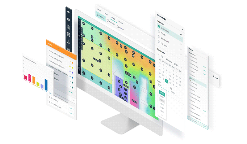 Plan view closeup addon features wht - Intelligent Buildings: DALI, data, and dashboards