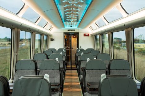 551972 interior of the scenic plus carriage web 1280 470x313 - Lighting Control for KiwiRail's TransAlpine train